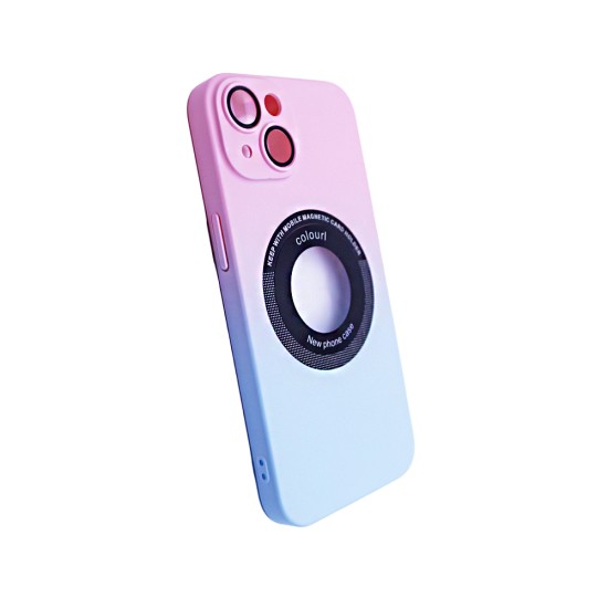 Magnetic Case with Camera Lens for Apple iPhone 14 Pink